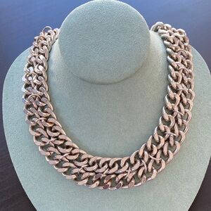 Elegant Silver Chain Necklace length 17 inches